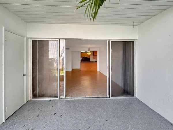 an empty room with closet