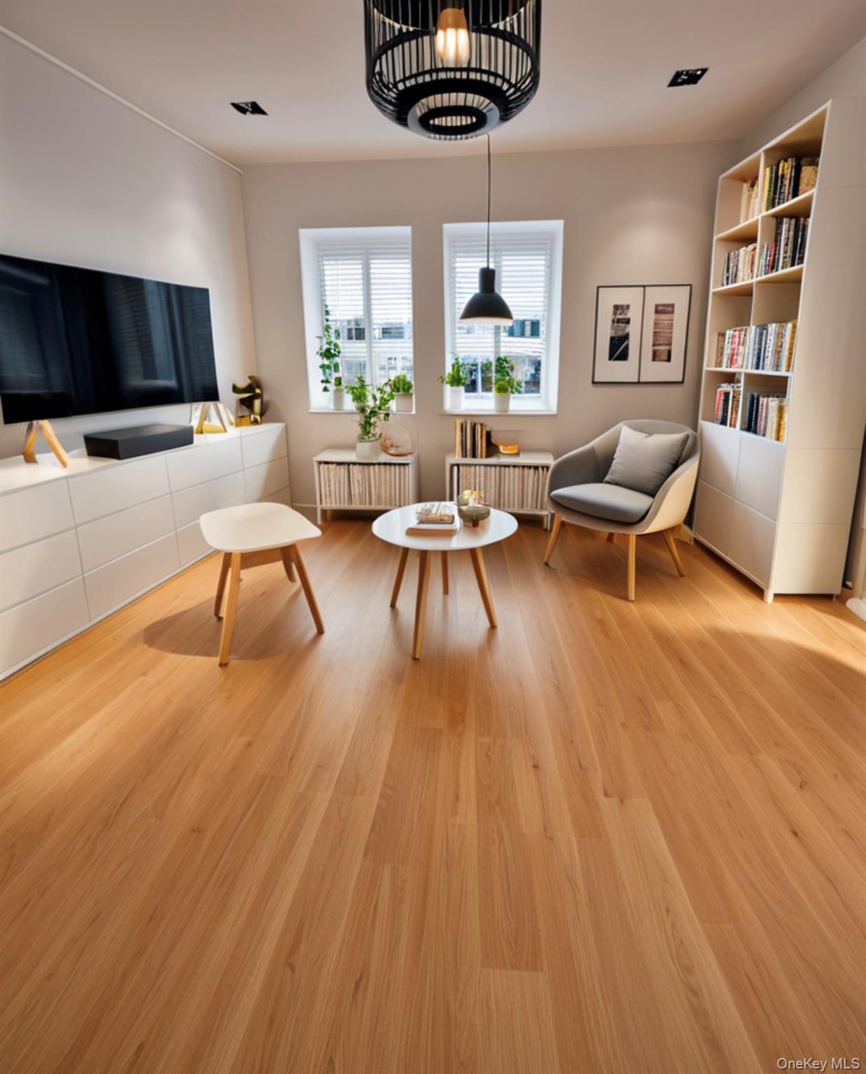 227 Calhoun Avenue Bronx, NY 10465 - Photo 6 of 17 a living room with furniture and a wooden floor