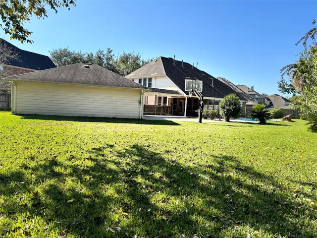 a house view with a garden space