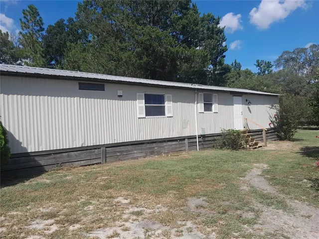 a backyard of a house