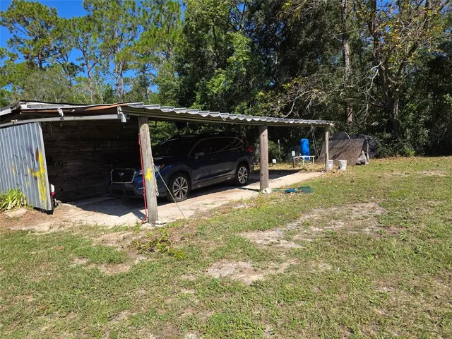 a view of a car garage
