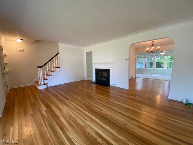 1244 Brainard Road Lyndhurst, OH 44124 - Photo 14 of 33 Living Room with Hardwood Floors and fireplace.