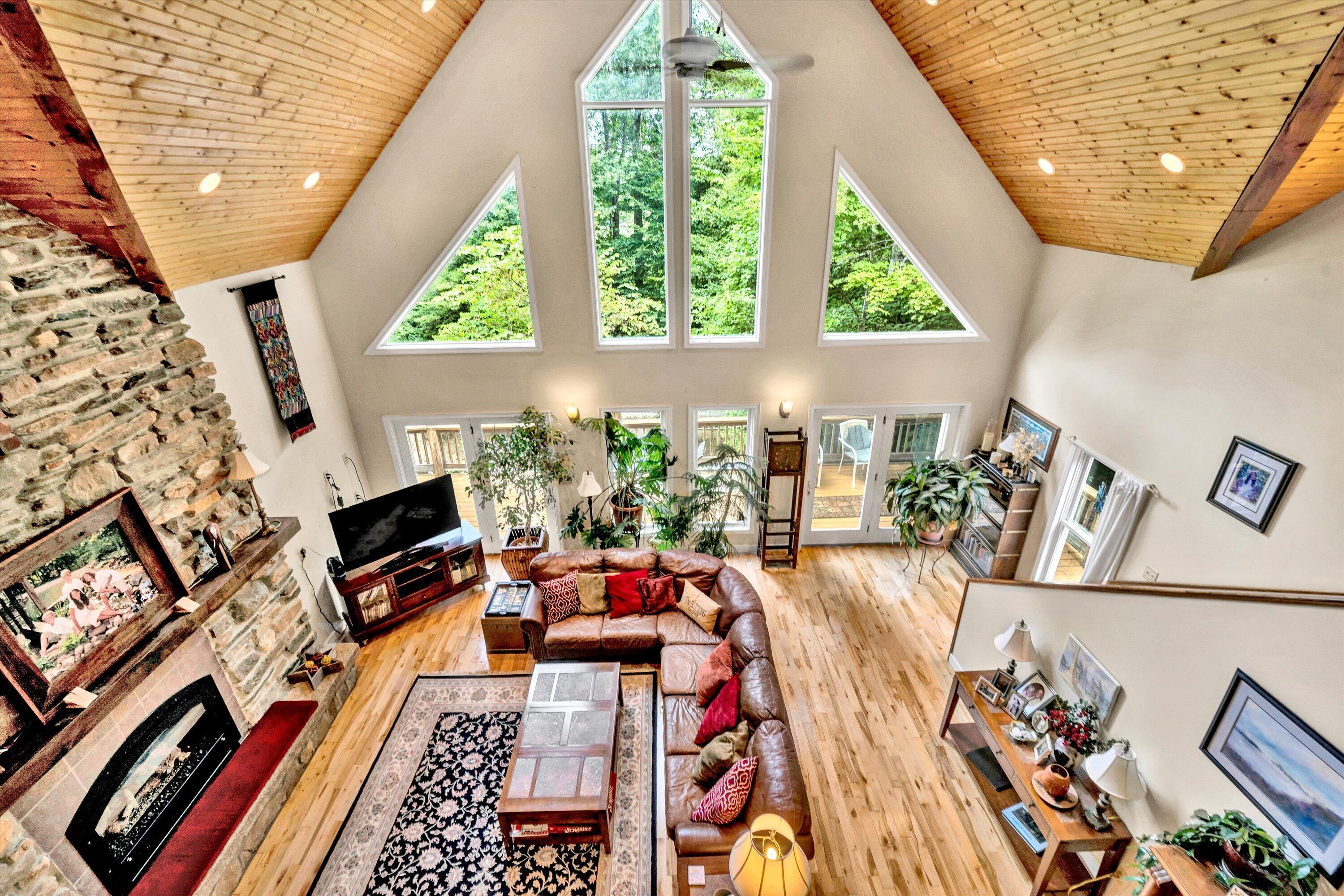 11289 Sontag Road Martinsville, VA 24112 - Photo 39 of 55 a living room with patio furniture and a fireplace
