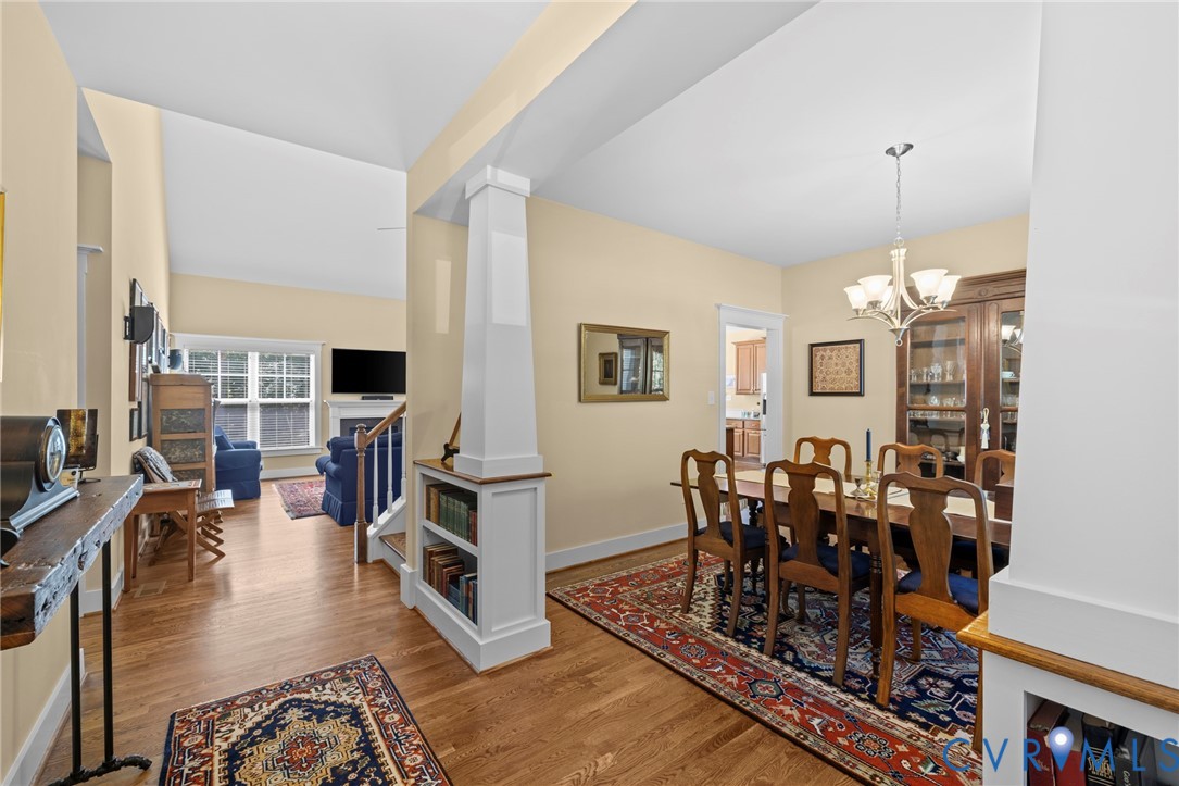 705 Wales Way Ashland, VA 23005 - Photo 20 of 62 a living room with furniture a fireplace and a flat screen tv