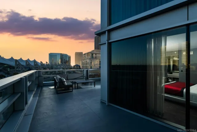 a view of outdoor space with seating area