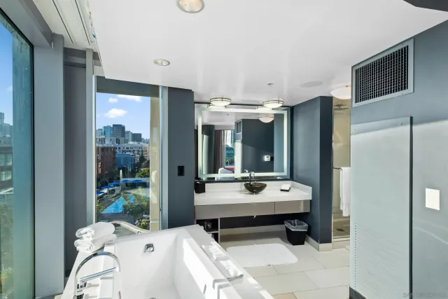 a front view of a building with street view