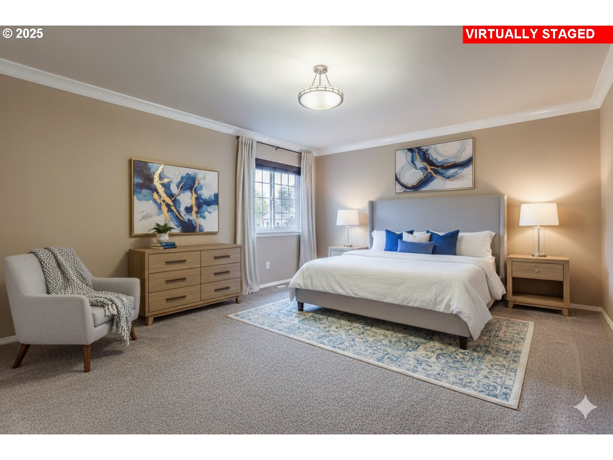 12697 Southwest Canvasback Way Beaverton, OR 97007 - Photo 41 of 41 a bedroom with a bed and furniture