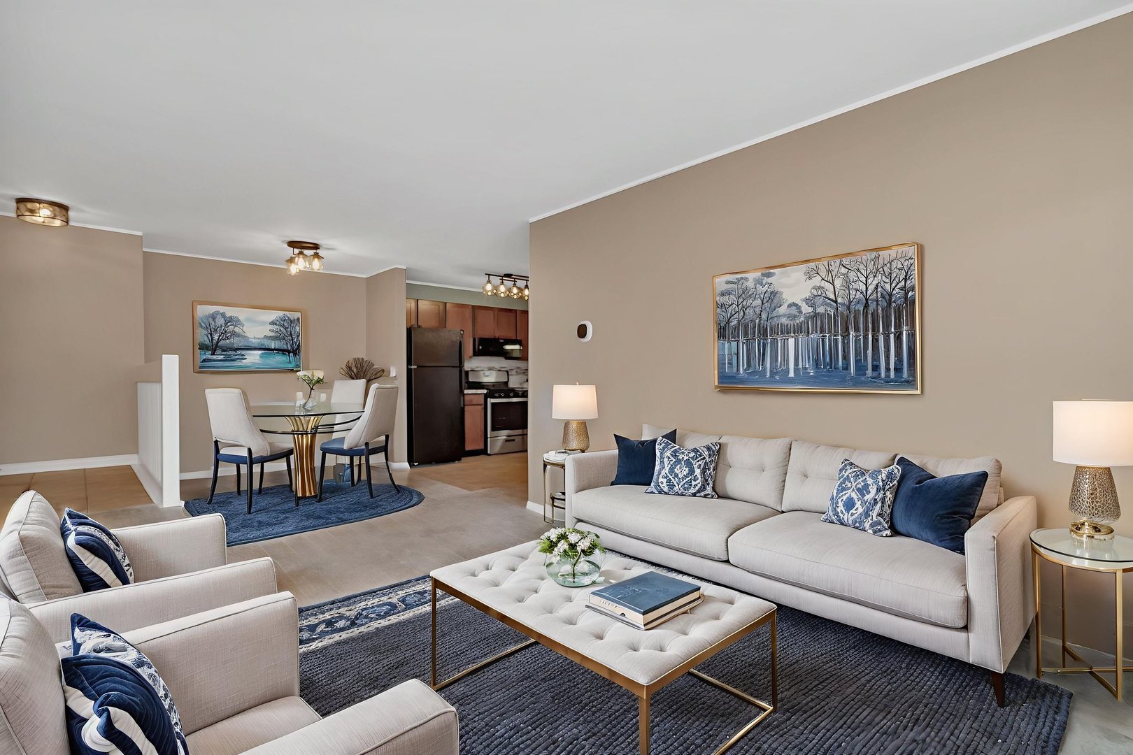 1332 McDowell Road, Unit 104 Naperville, IL 60563 - Photo 5 of 19 a living room with furniture and a table