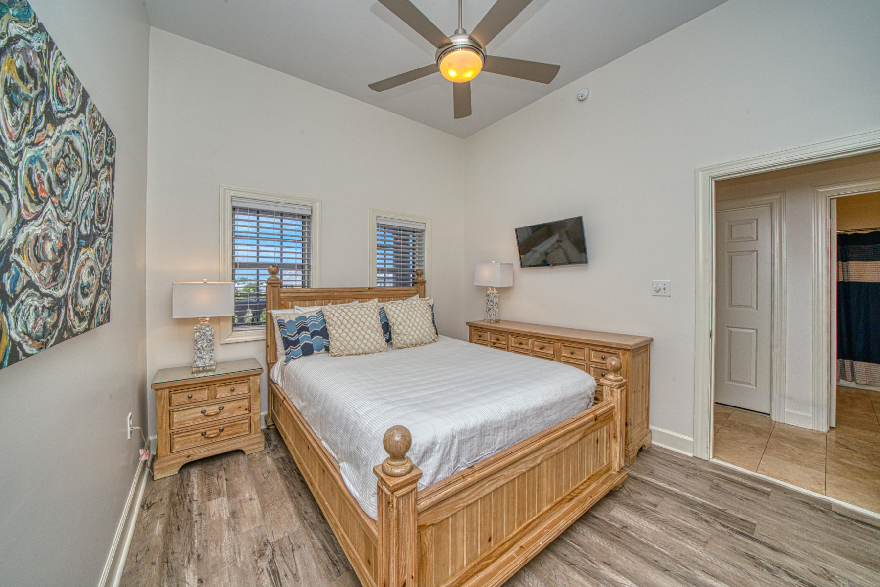 10343 East County Highway 30A, Unit 307 Seacrest, FL 32413 - Photo 14 of 34 a bedroom with a bed and window