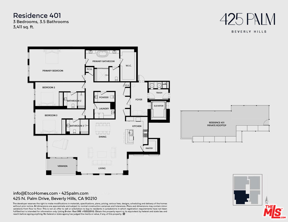 425 North Palm Drive, Unit 401 Beverly Hills, CA 90210 - Photo 7 of 22 a picture of a book shelf