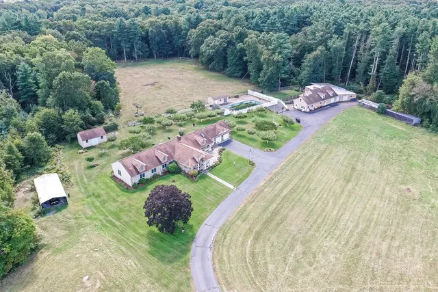 a view of a table and chairs in patio