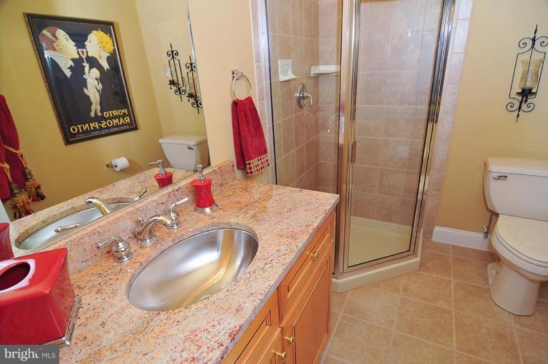 10019 German Road Ellicott City, MD 21042 - Photo 19 of 30 a bathroom with a sink toilet and shower