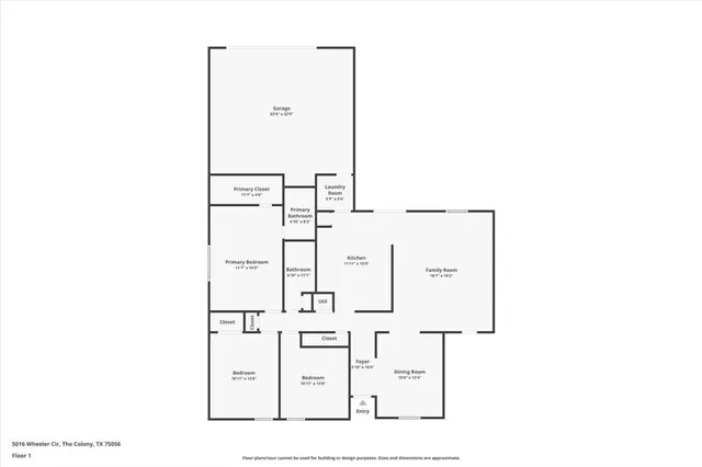 $349,000 | 5016 Wheeler Circle, The Colony, TX 75056
