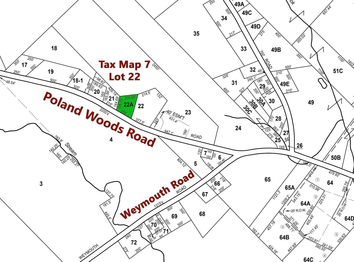 33 Poland Woods Road Morrill, ME 04952 - Photo 10 of 13 Tax Map mo7 f (Large)