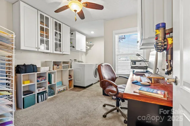 a room with furniture and a window