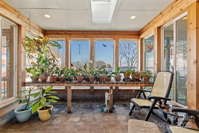 a outdoor space with furniture