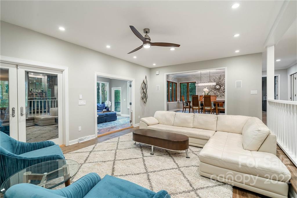 4525 Rounding Run Road Charlotte, NC 28277 - Photo 14 of 44 a living room with furniture and a large window