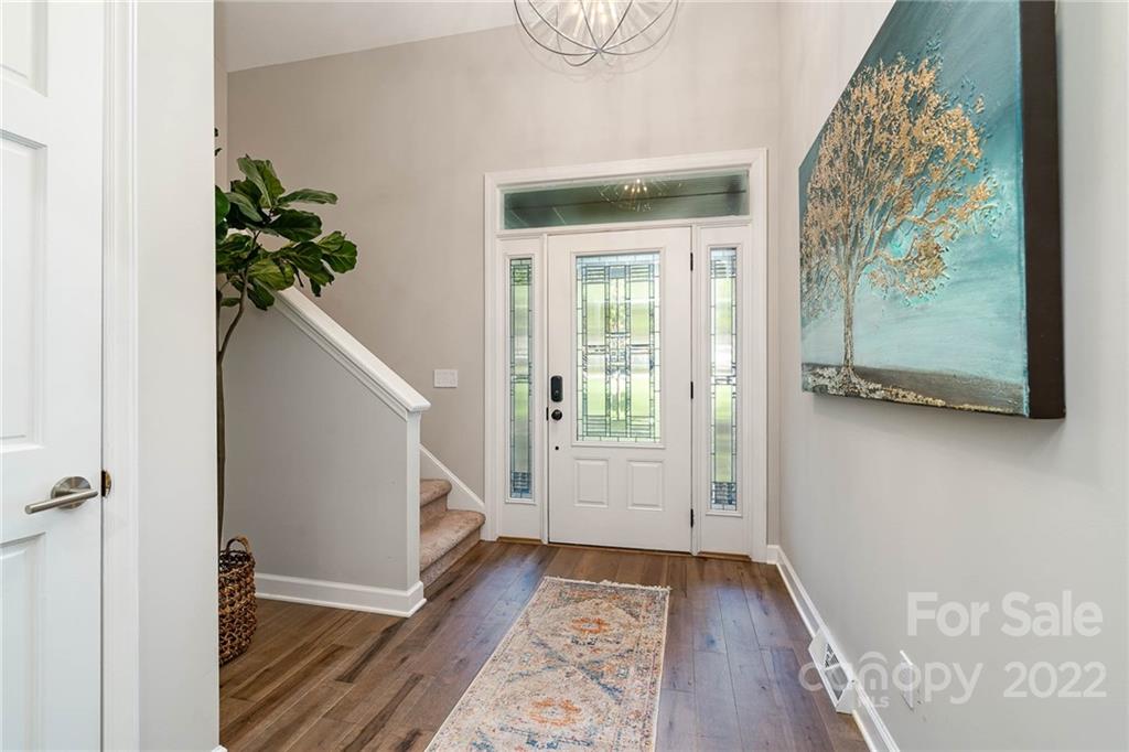 4525 Rounding Run Road Charlotte, NC 28277 - Photo 8 of 44 a view of entryway with wooden floor
