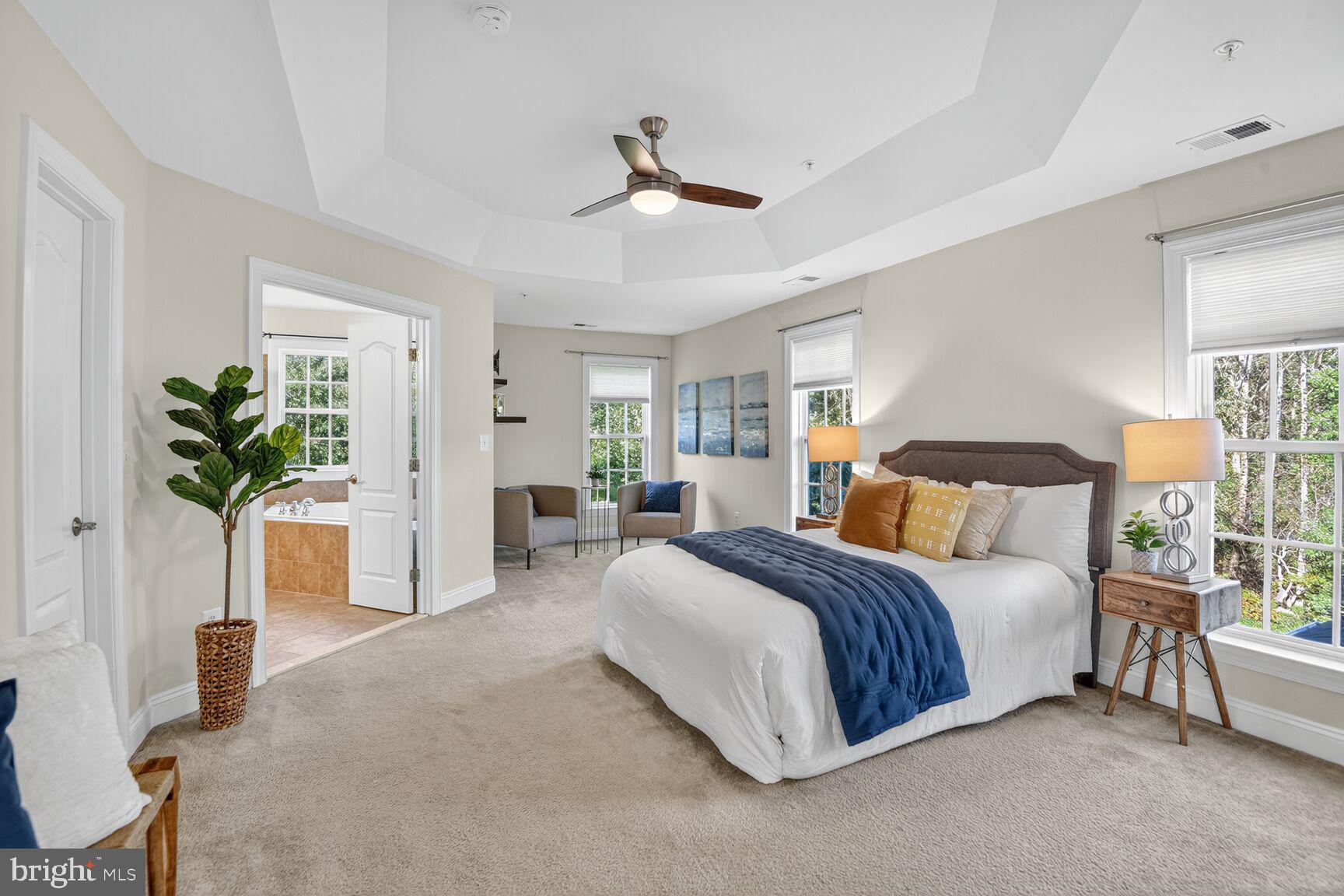 7809 Stanley Lane Severn, MD 21144 - Photo 16 of 30 Expansive primary bedroom with sitting area