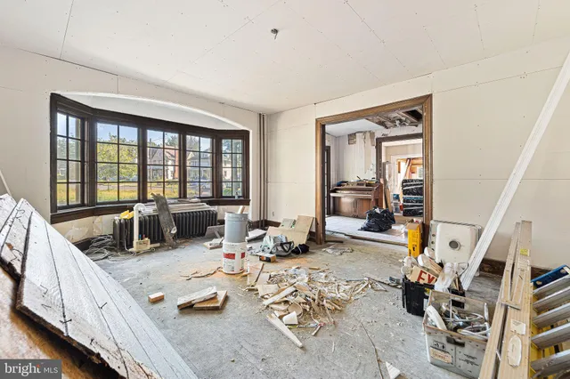 a very nice looking room with a large window