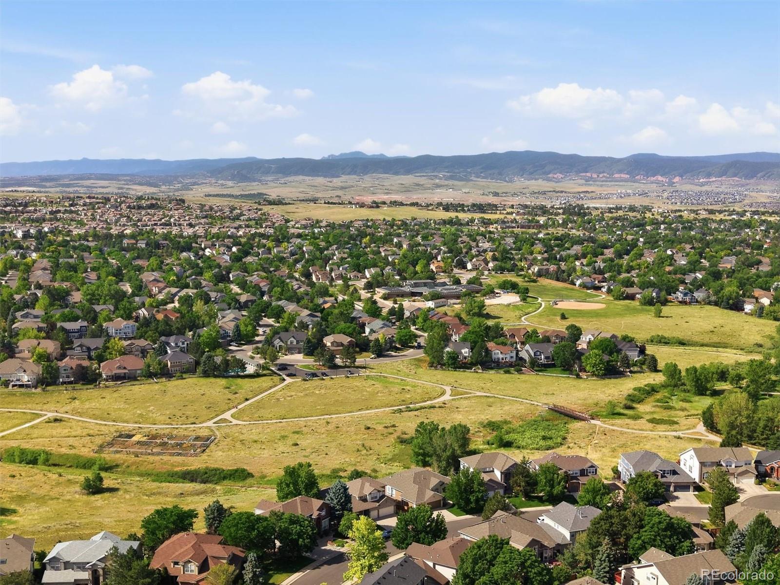 9629 Burberry Way Highlands Ranch, CO 80129 - Photo 49 of 50 a view of a city with an ocean view