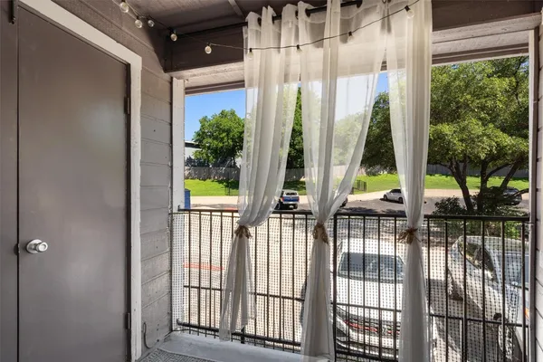 a view of balcony and patio