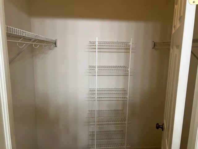 a view of a walk in closet