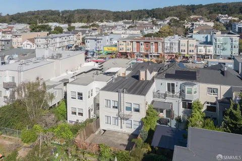 an aerial view of a city