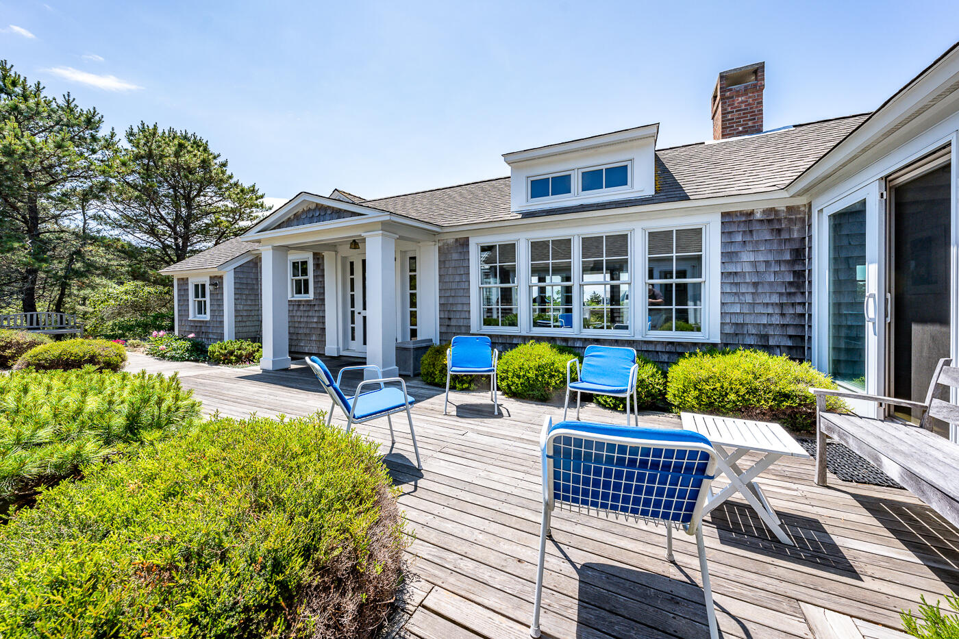 125 2nd Street Wellfleet, MA 02667 - Photo 58 of 75 a view of a house with backyard sitting area and garden
