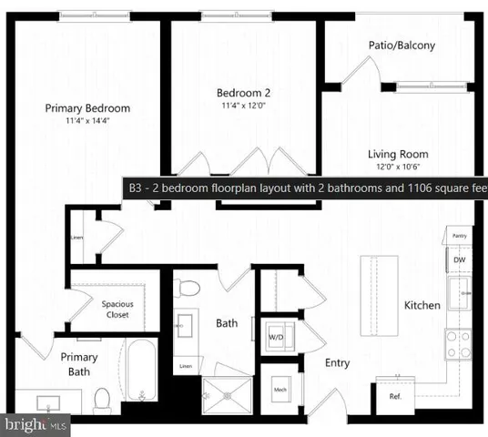$2,850 | 4851 Ellin Road, Unit 108, Hyattsville, MD 20784