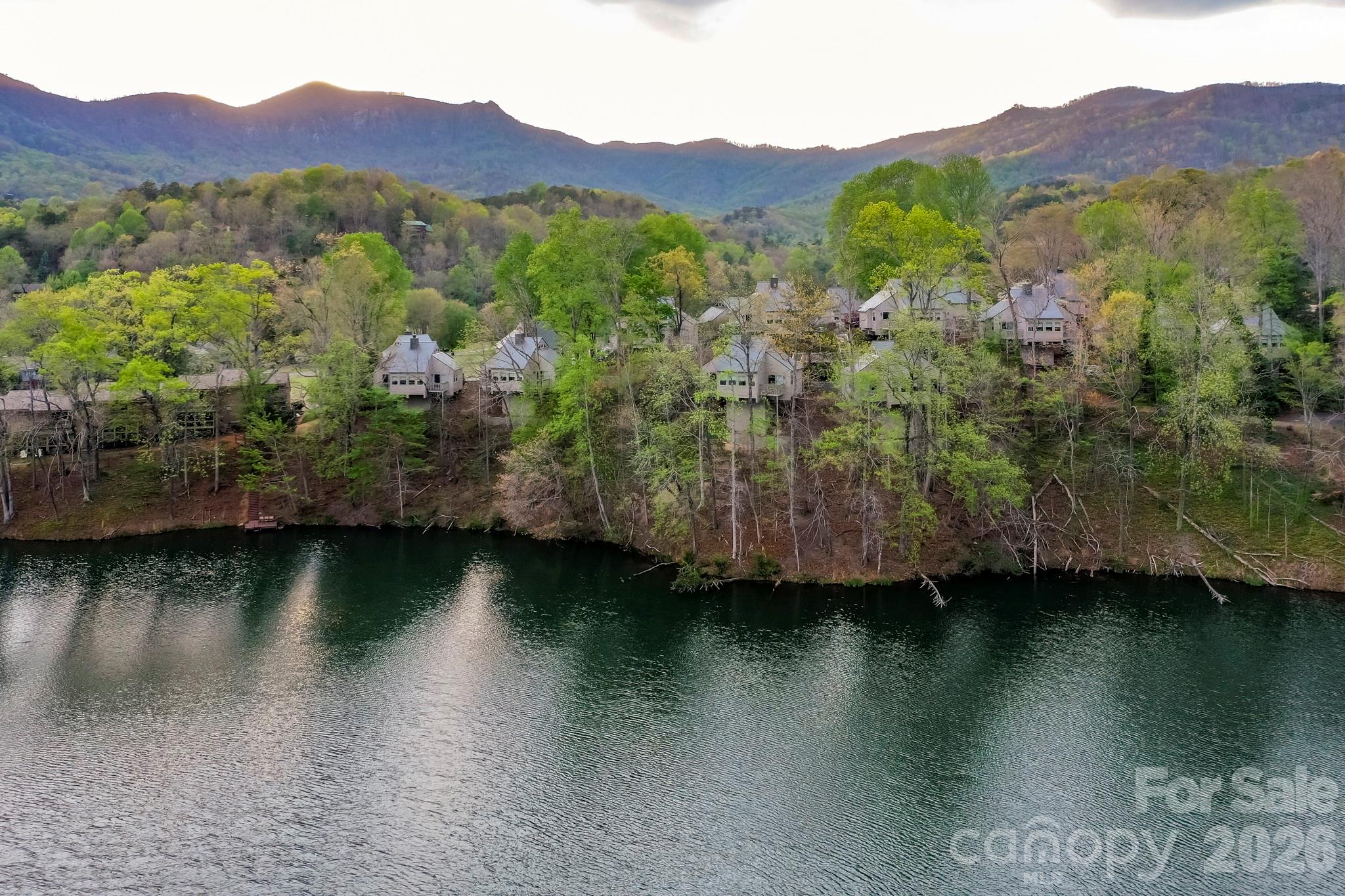 0 Buffalo Creek Road Lake Lure, NC 28746 - Photo 16 of 33 a view of a lake with a mountain