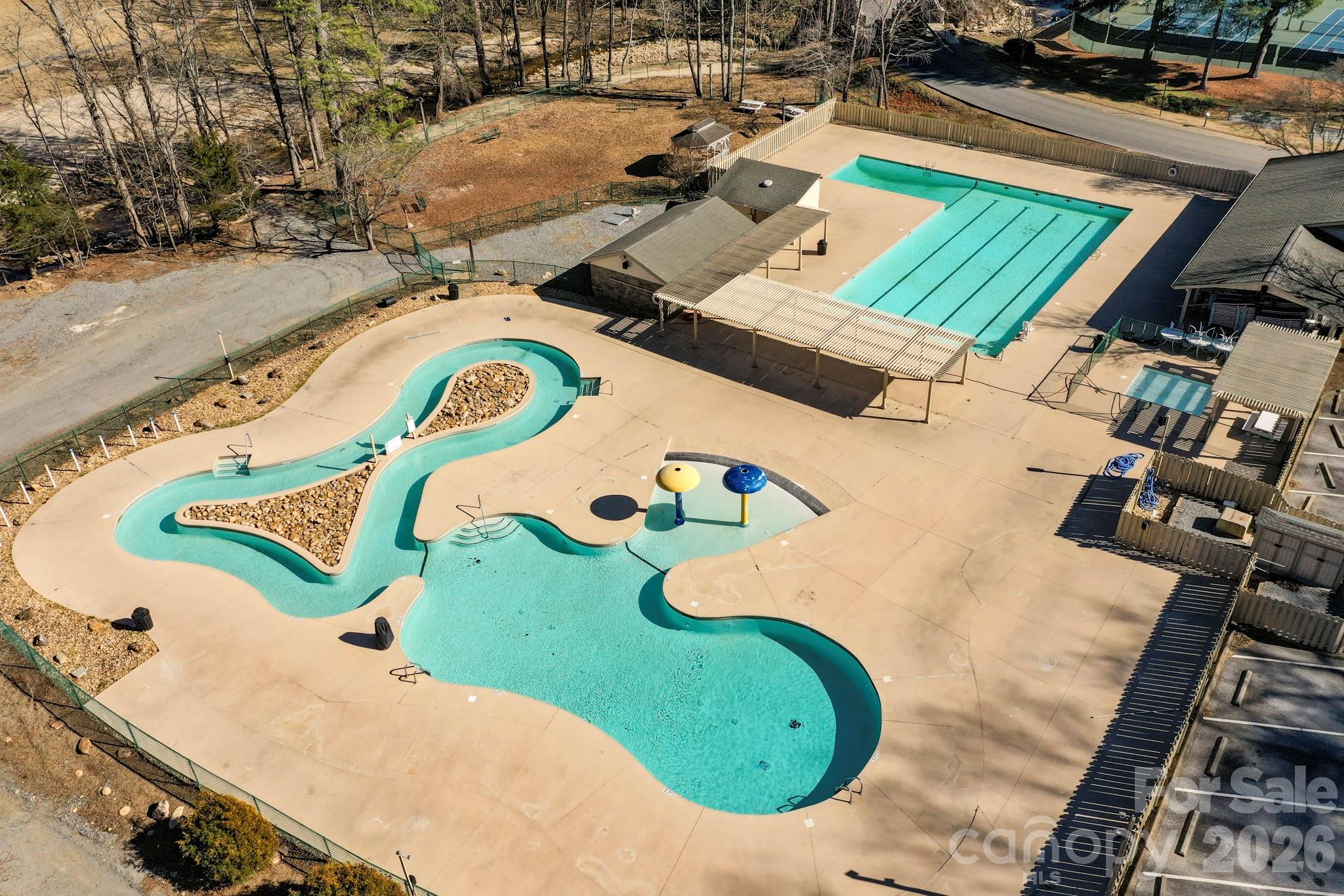 0 Buffalo Creek Road Lake Lure, NC 28746 - Photo 22 of 33 a view of a swimming pool with a yard