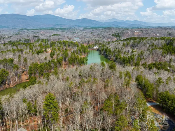 a view of lake with mountain