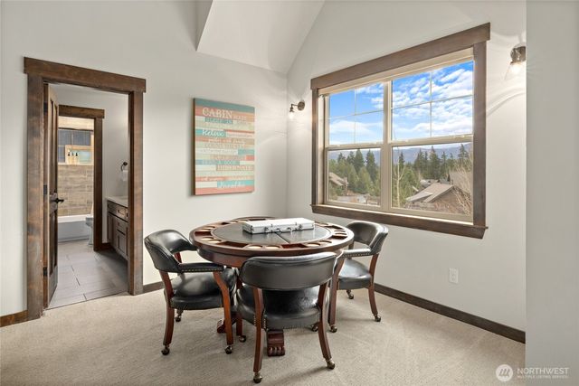 a room with furniture and a window