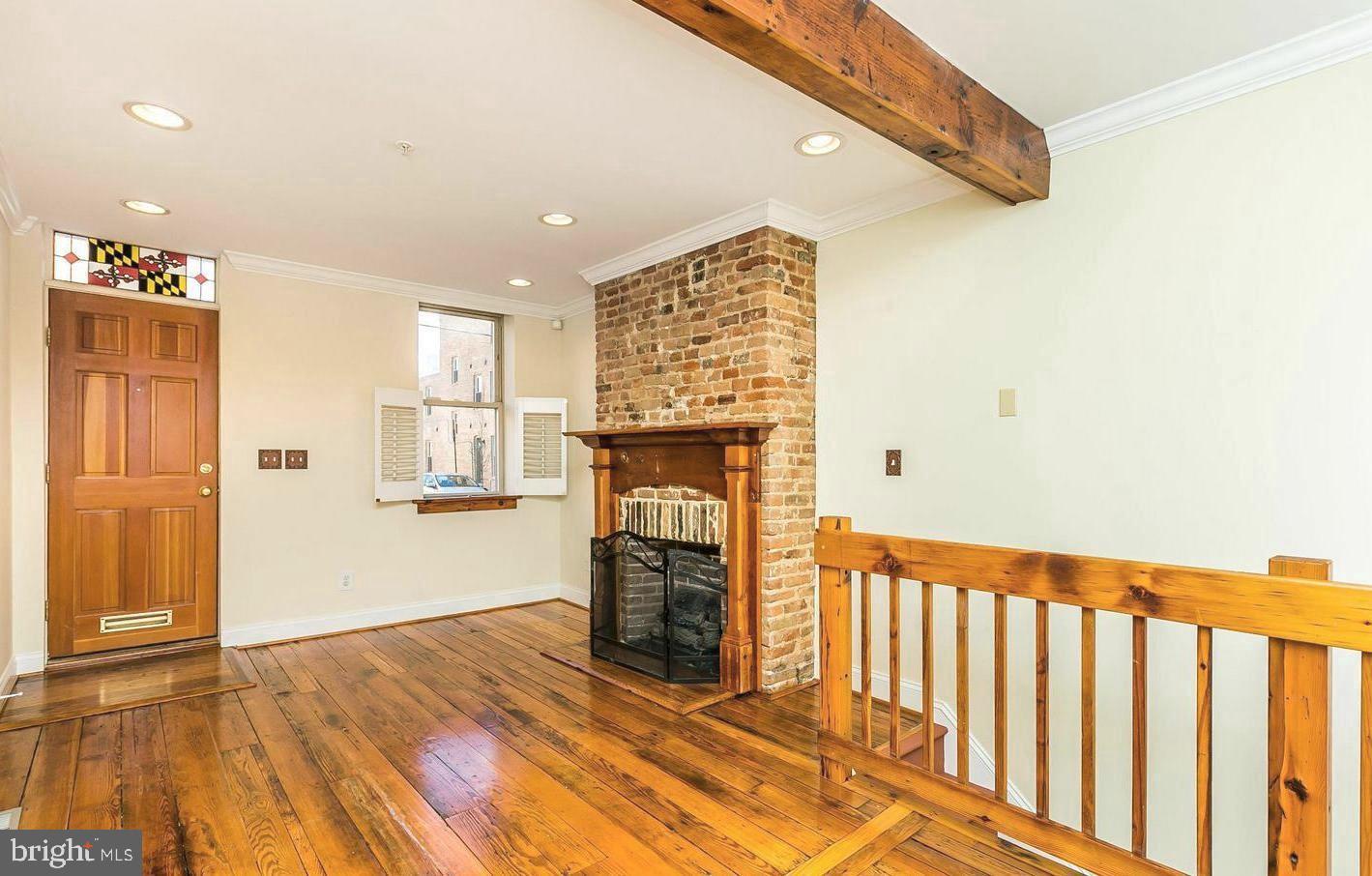 1244 Riverside Avenue Baltimore, MD 21230 - Photo 4 of 30 Wood floors & exposed beams as you enter