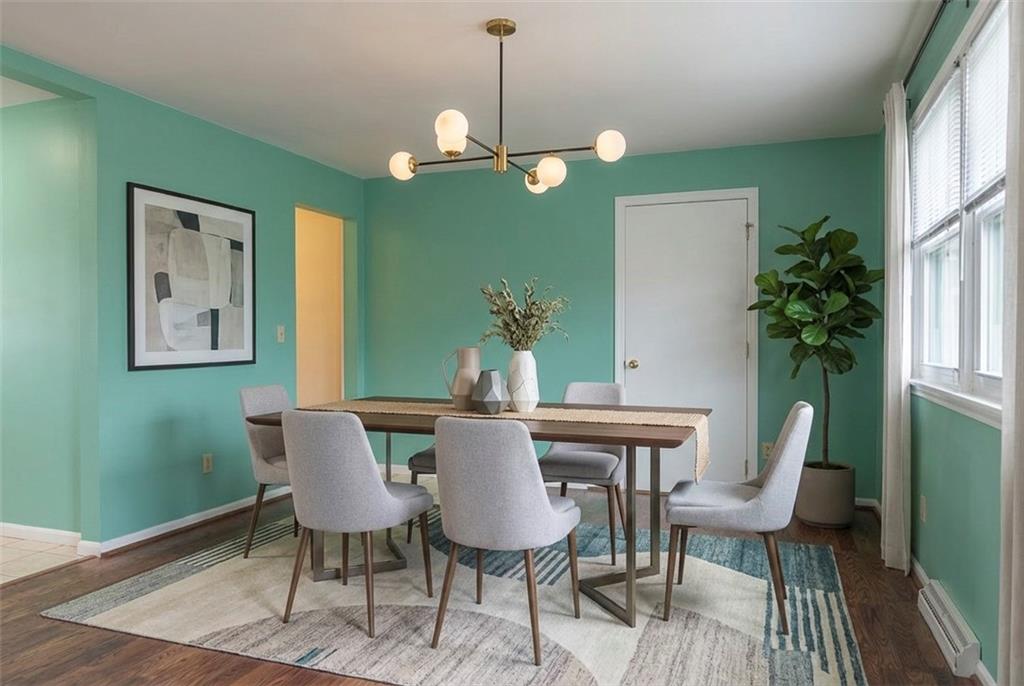 57 Shick Drive Indiana, PA 15701 - Photo 11 of 48 a view of a dining room with furniture window and wooden floor