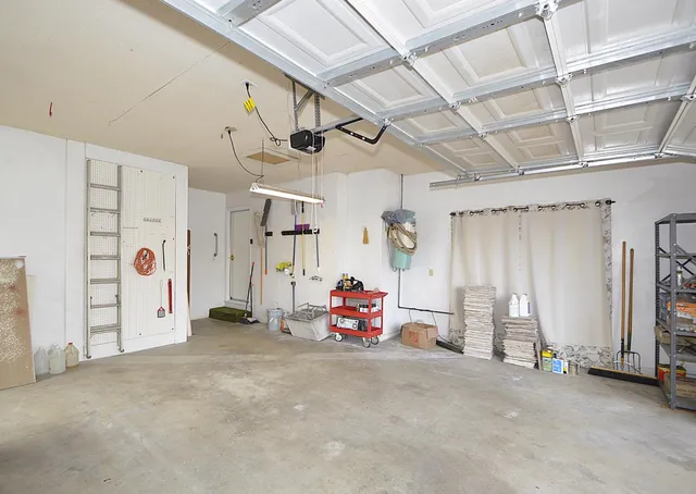 a view of a hallway with closet
