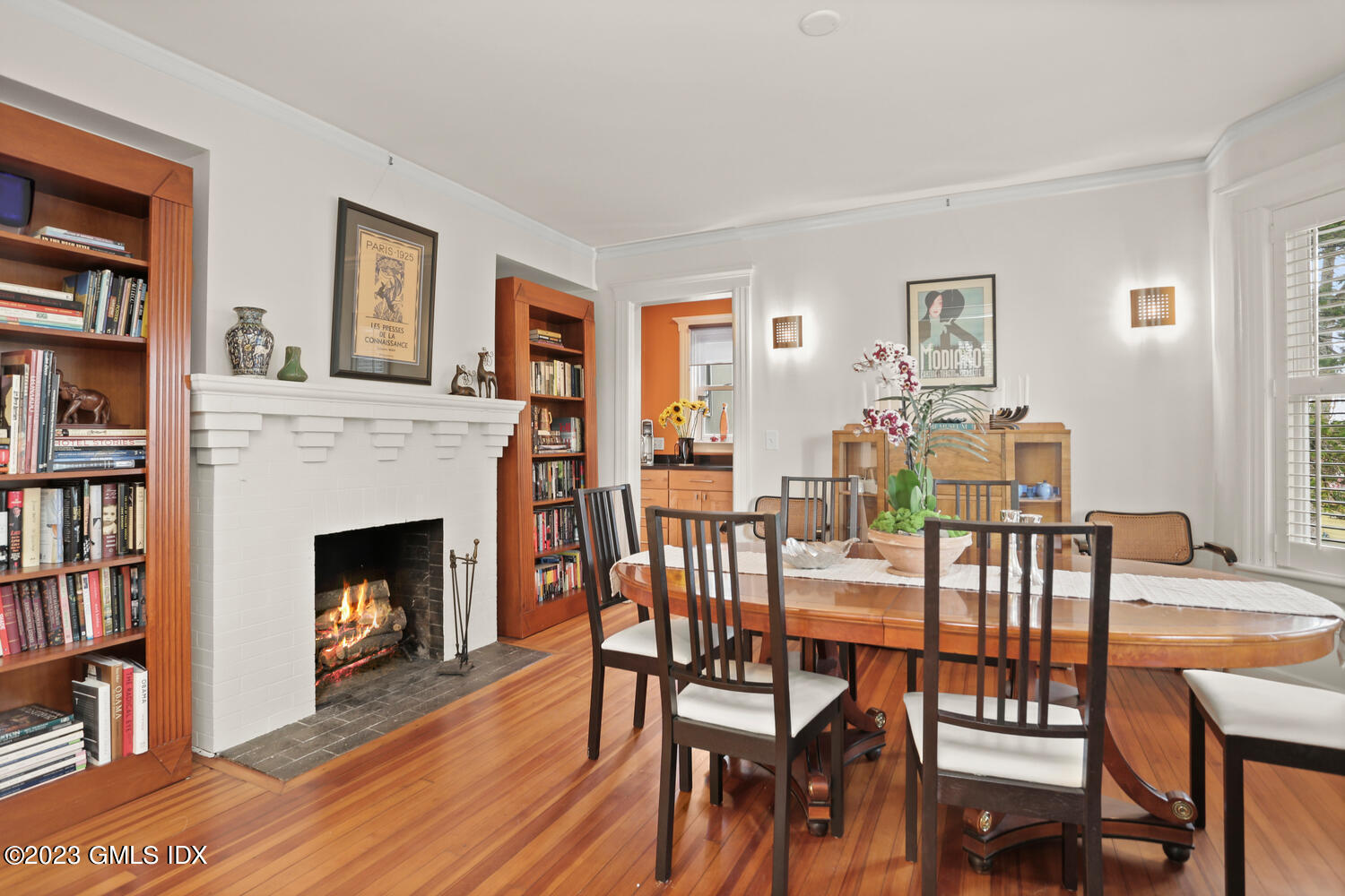 65 Ridge Street Greenwich, CT 06830 - Photo 8 of 35 a dining room with furniture and wooden floor