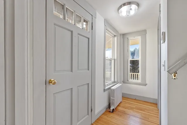 a view of an entryway door