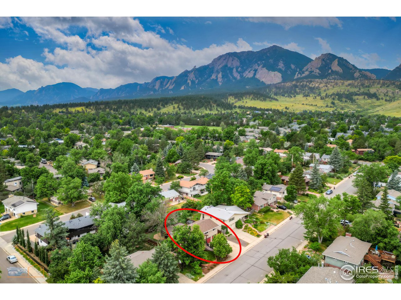 2850 Emerson Avenue Boulder, CO 80305 - Photo 36 of 40 a view of a house with a mountain
