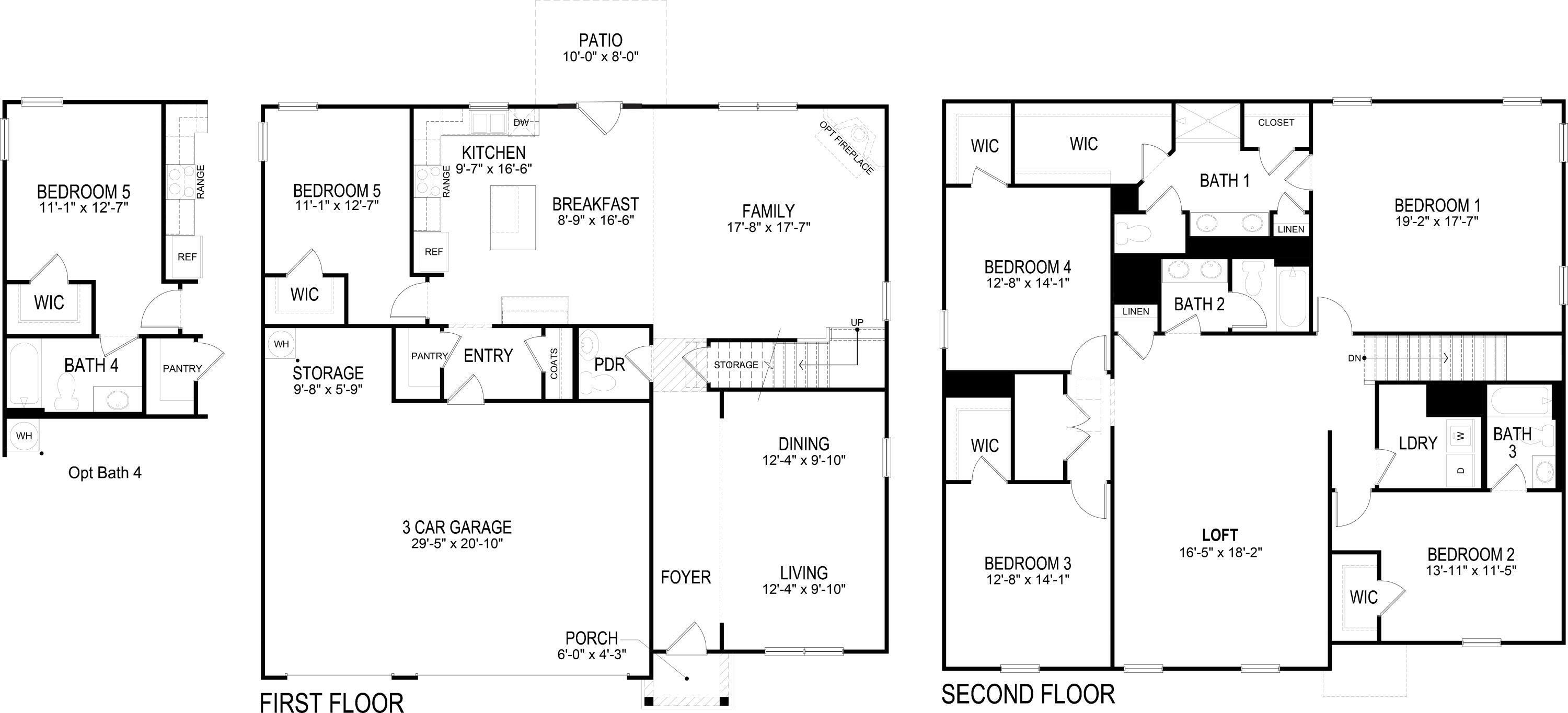 5781 Prickly Loop Ooltewah, TN 37363 - Photo 38 of 38 Mansfield Tradition Floor Plan