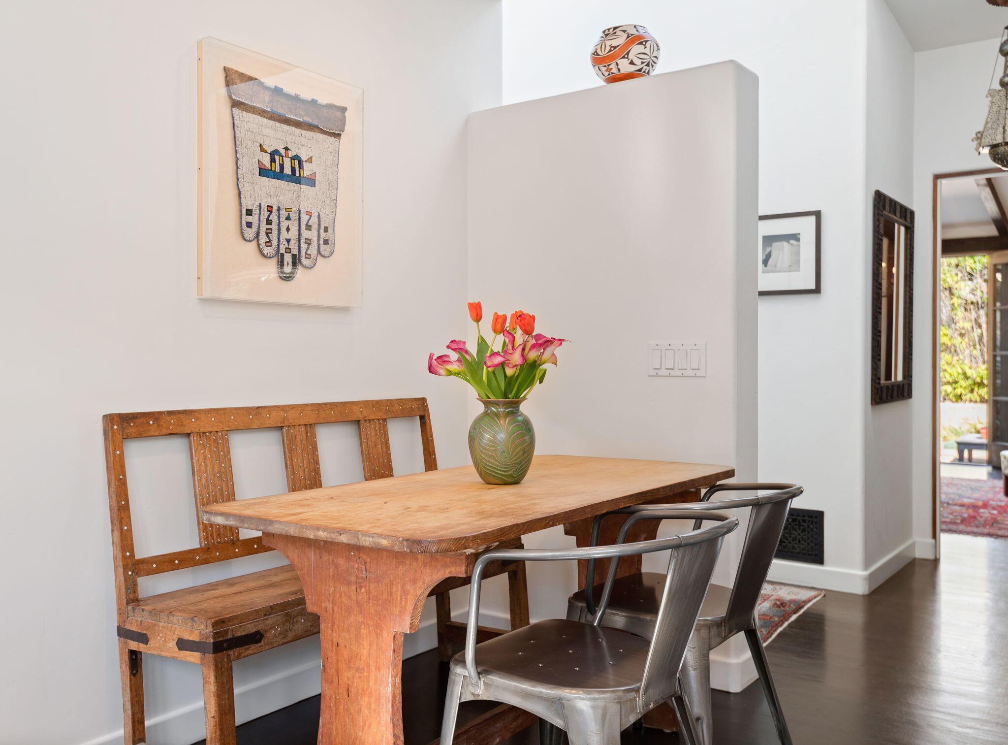 127 Hermosillo Road Montecito, CA 93108 - Photo 13 of 37 a view of a dining room with furniture