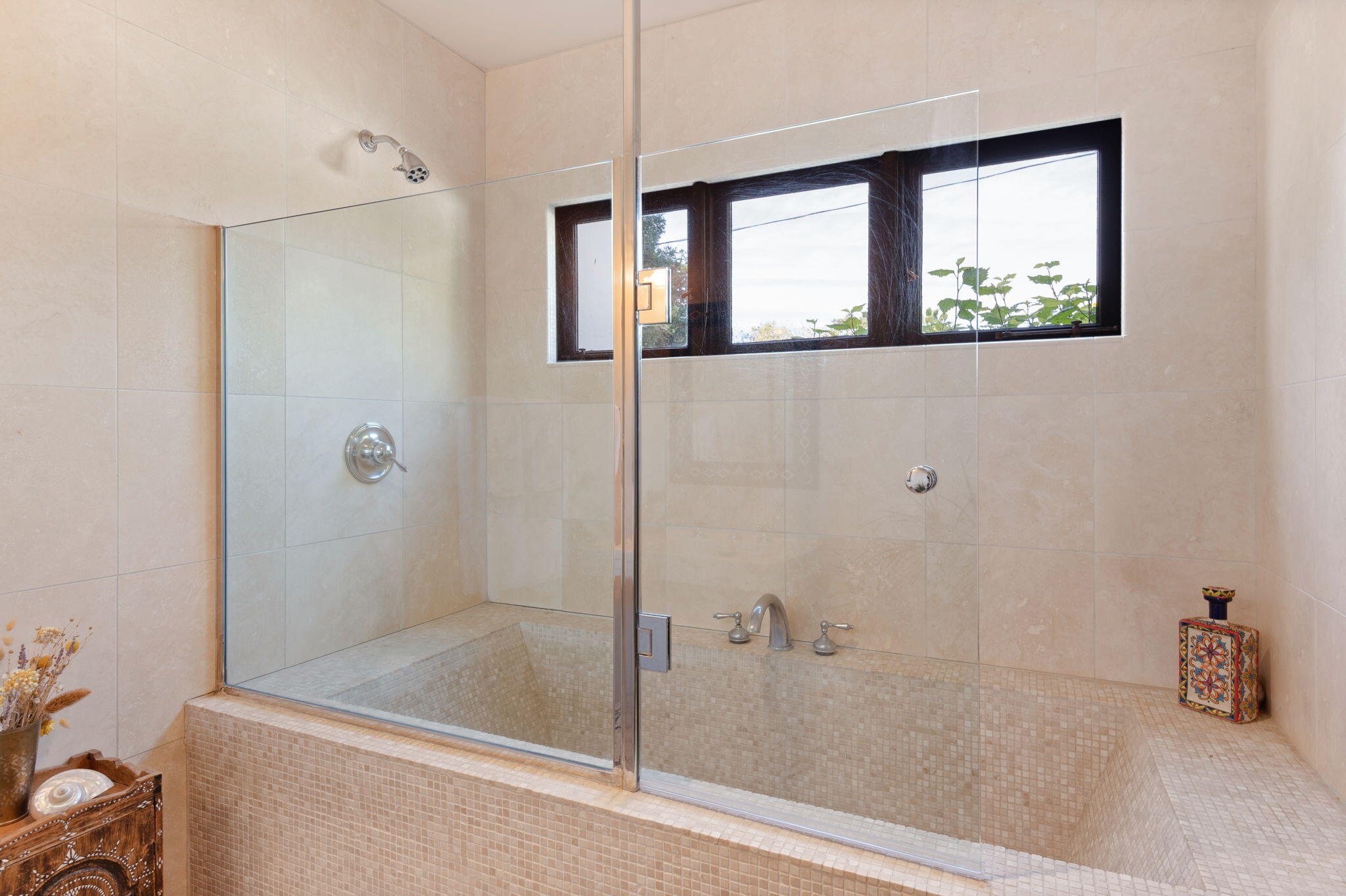 127 Hermosillo Road Montecito, CA 93108 - Photo 19 of 37 a bathroom with a bathtub and a shower