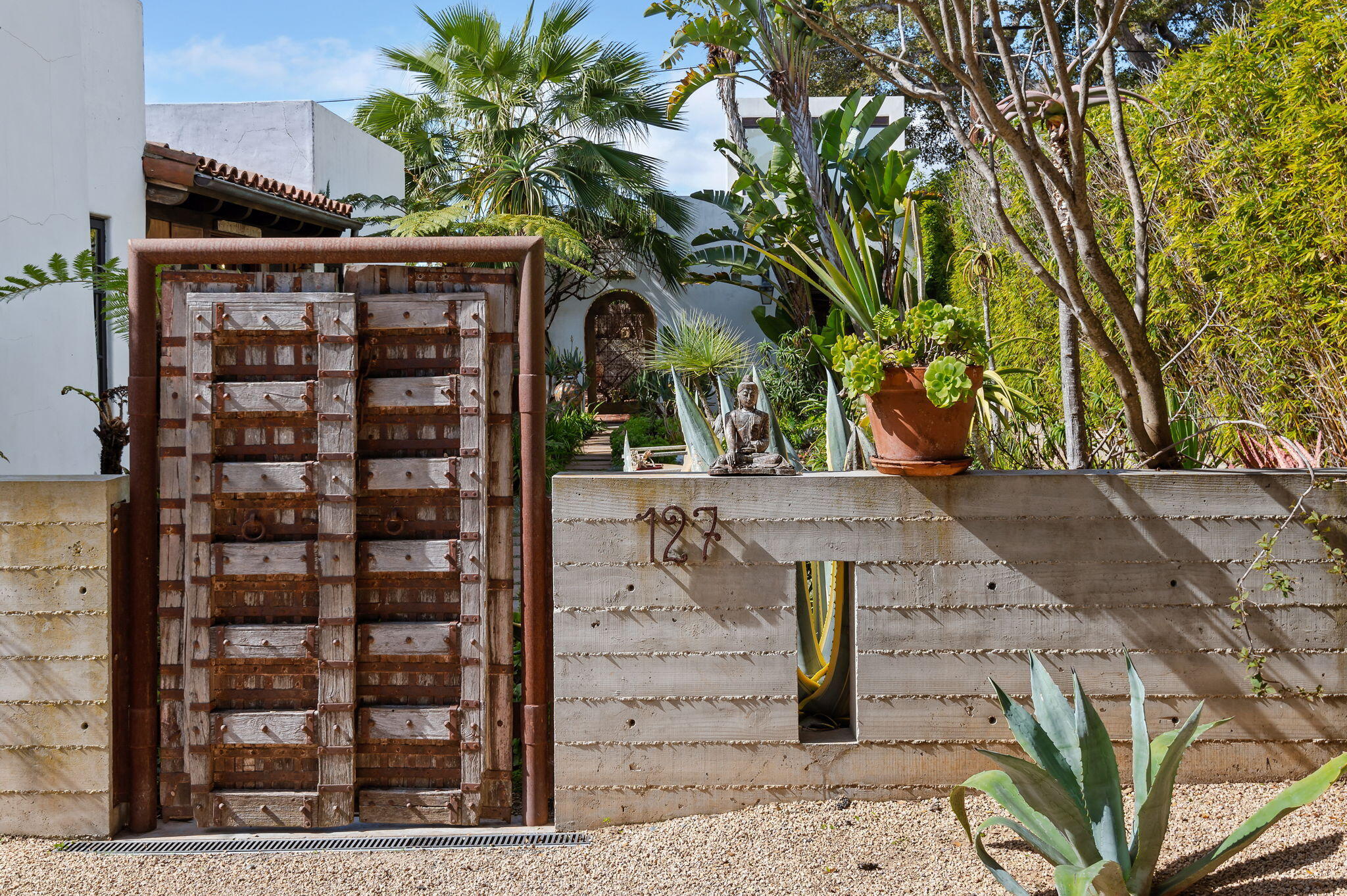 127 Hermosillo Road Montecito, CA 93108 - Photo 36 of 37 a front view of a building with a tree