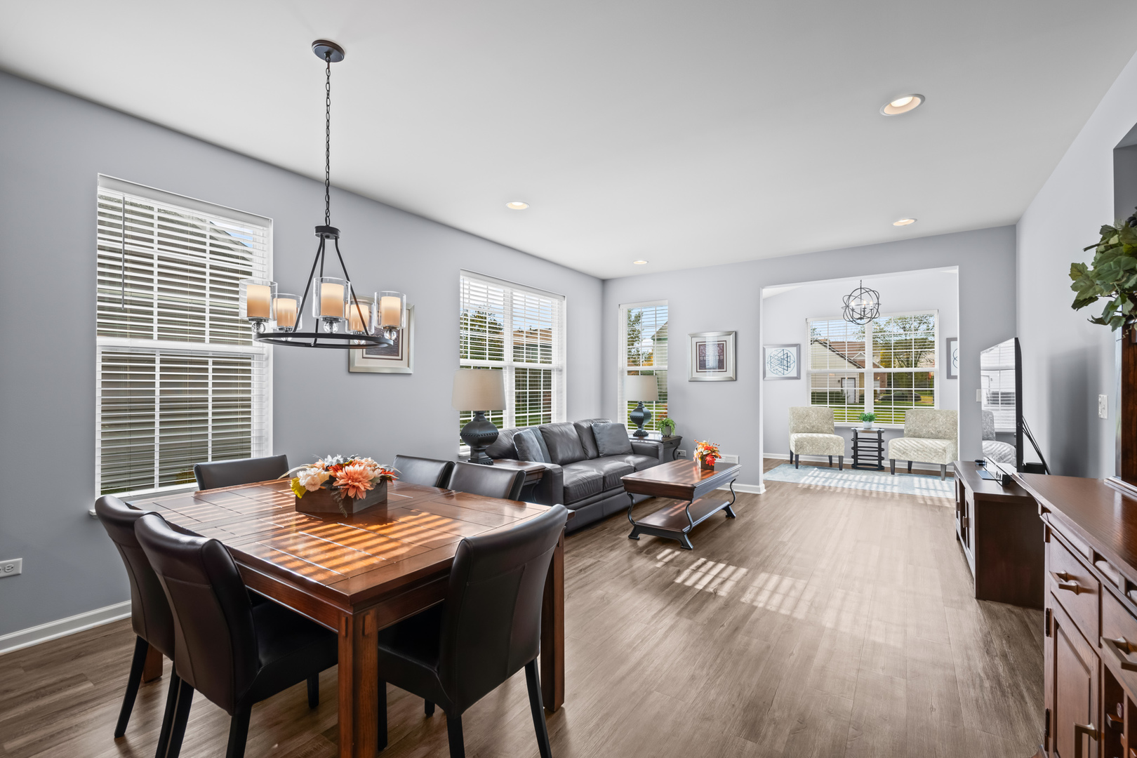 460 Mahogany Drive Algonquin, IL 60102 - Photo 7 of 29 a view of a dining room with furniture window and wooden floor