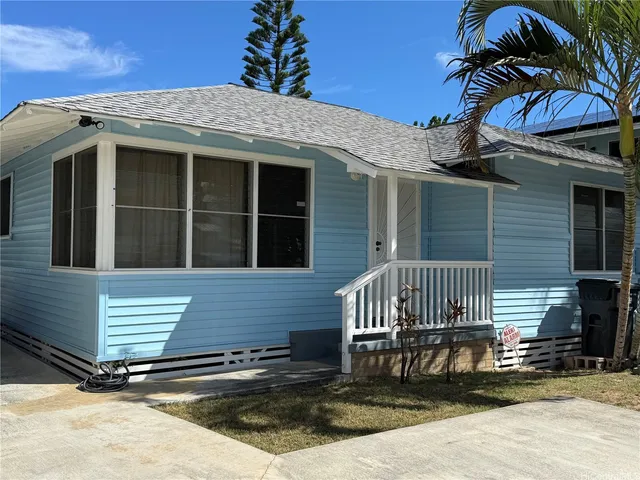 a front view of a house