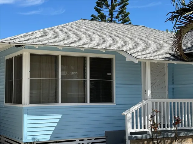 a view of a house with a window