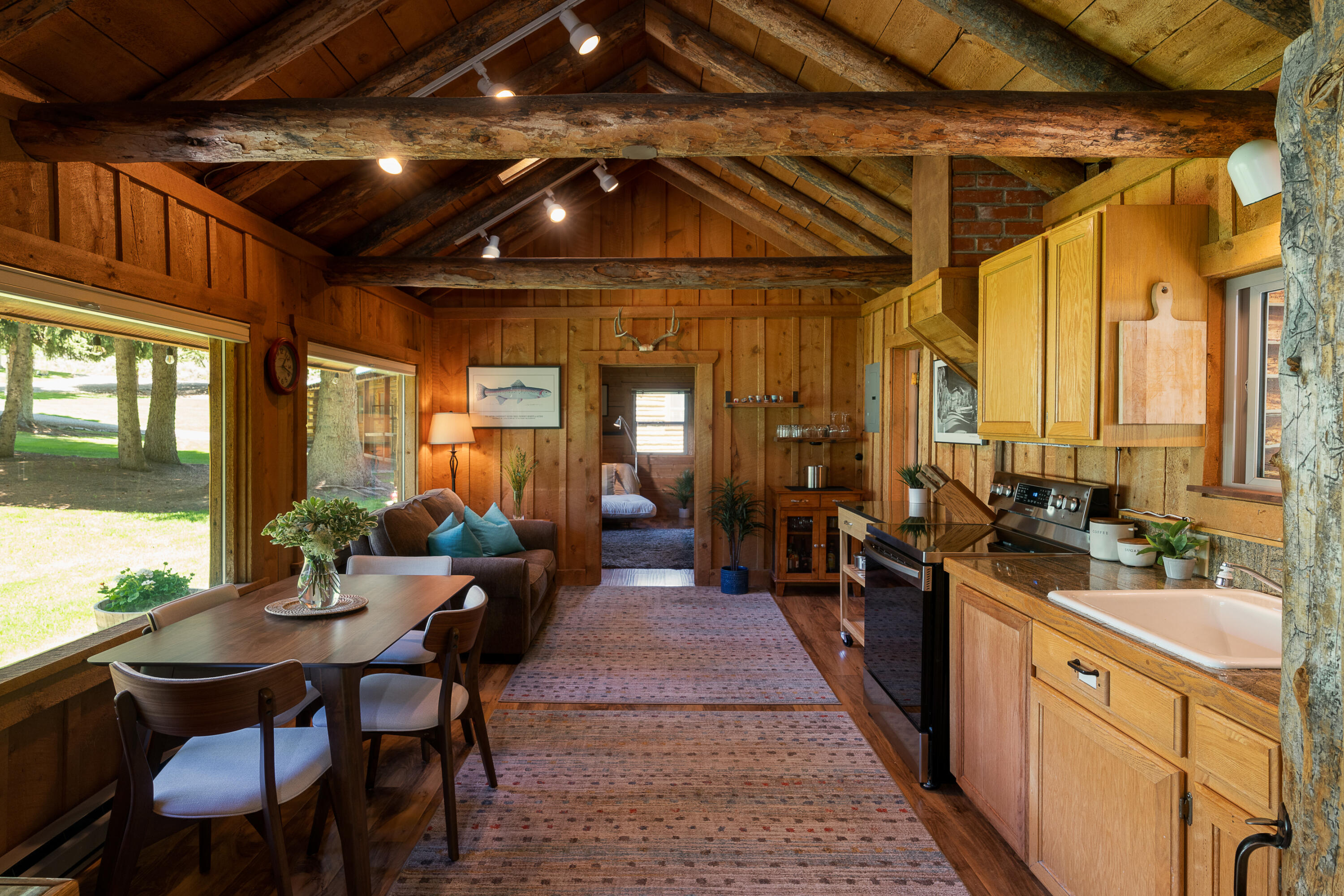 101 Clear Creek Canyon Road Ketchum, ID 83340 - Photo 28 of 37 Caretakers cabin open kitchen