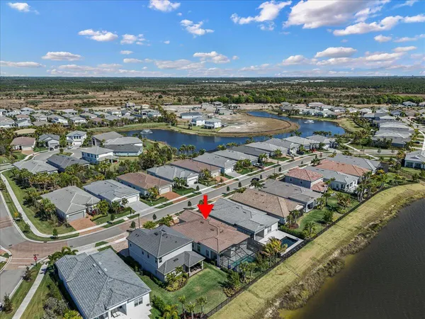 an aerial view of a city