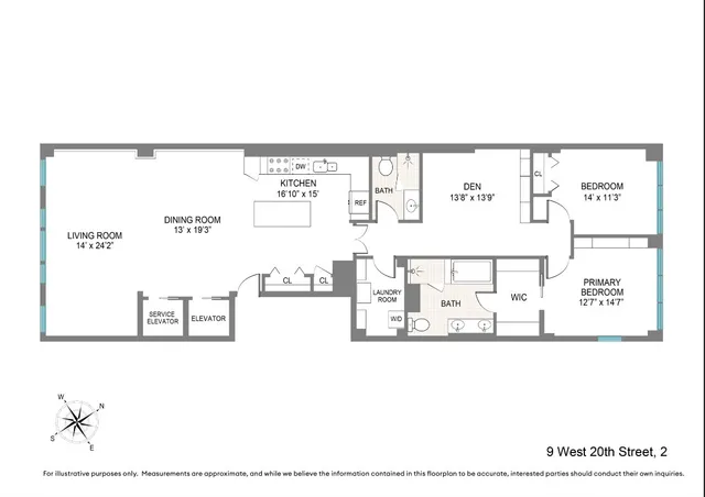 $3,300,000 | 9 West 20th Street, Unit 2 | Flatiron